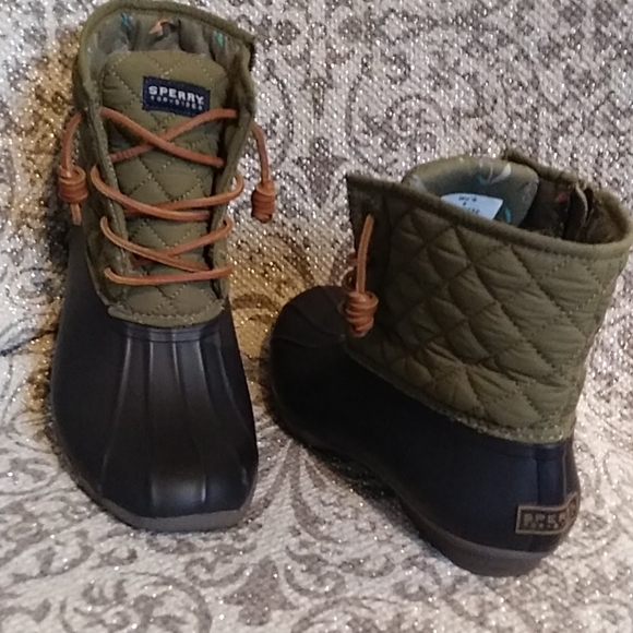 Sperry Shoes - Sperry Top Sider Quilted Rubber Boots Like New